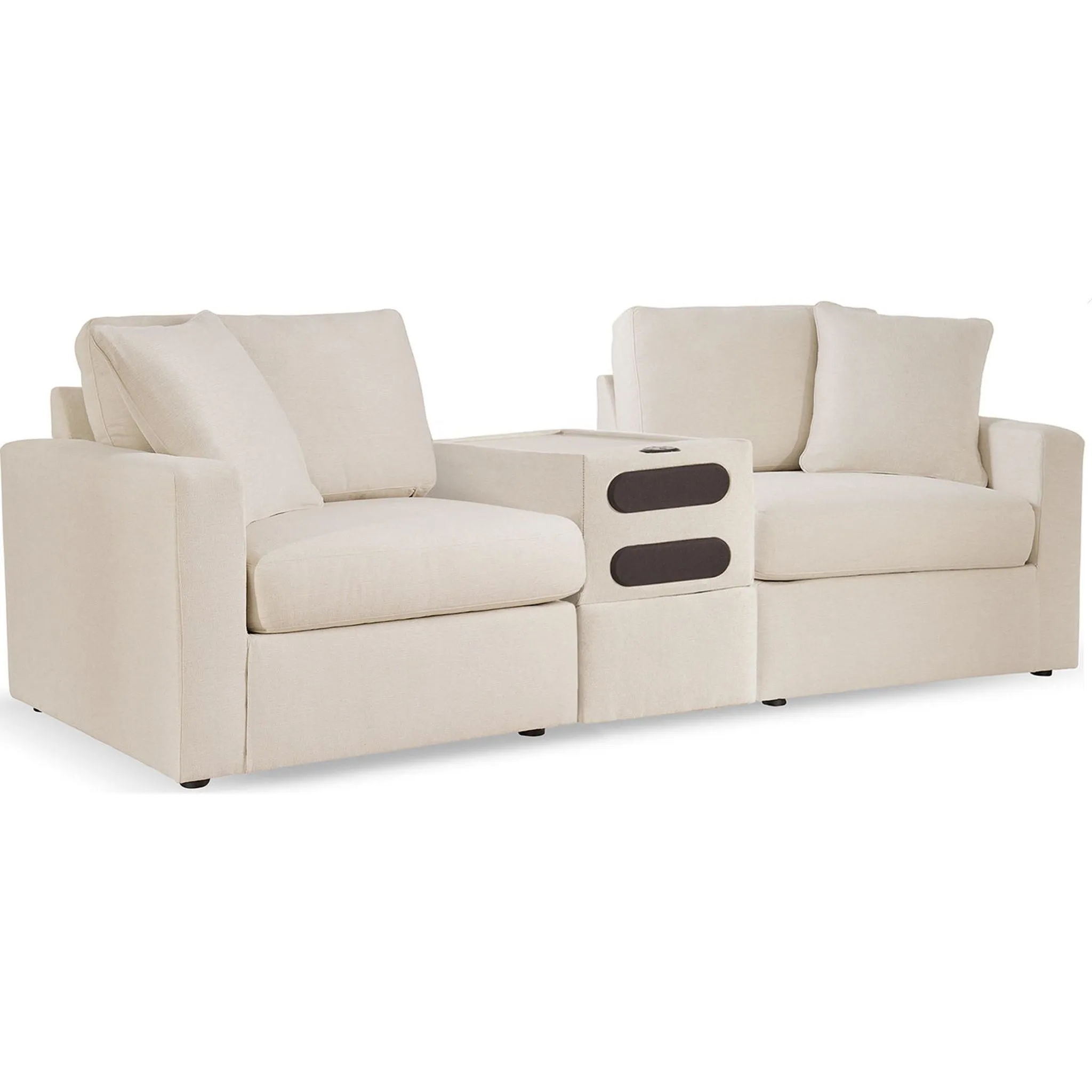 Modmax 3 Piece Modular Sectional with Audio Console