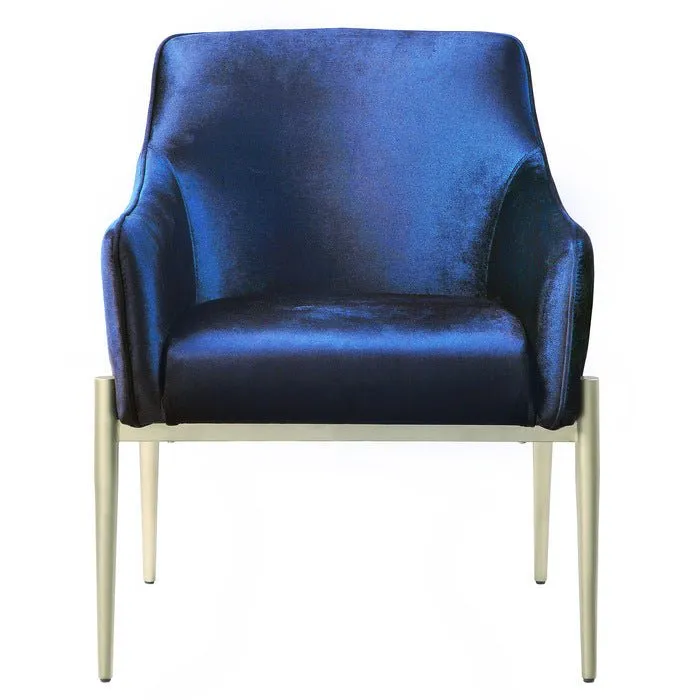 Navy Cara Collection Accent Chair