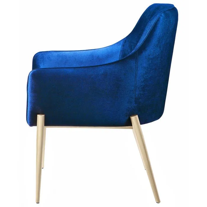 Navy Cara Collection Accent Chair