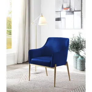 Navy Cara Collection Accent Chair