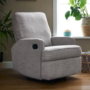 Obaby Madison Swivel Glider Recliner Chair - Pebble