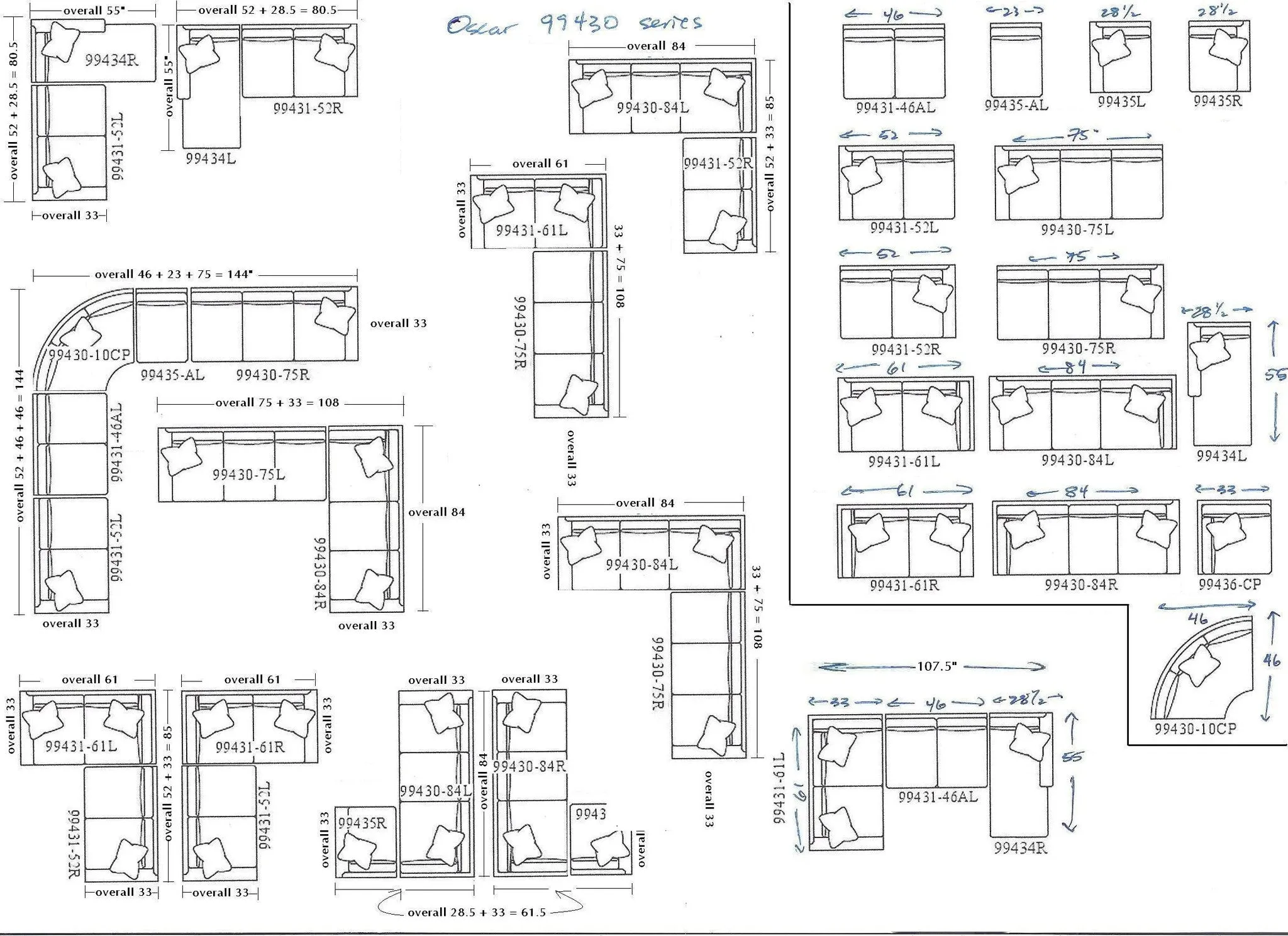 Oscar Sectional #2 (Reversible)