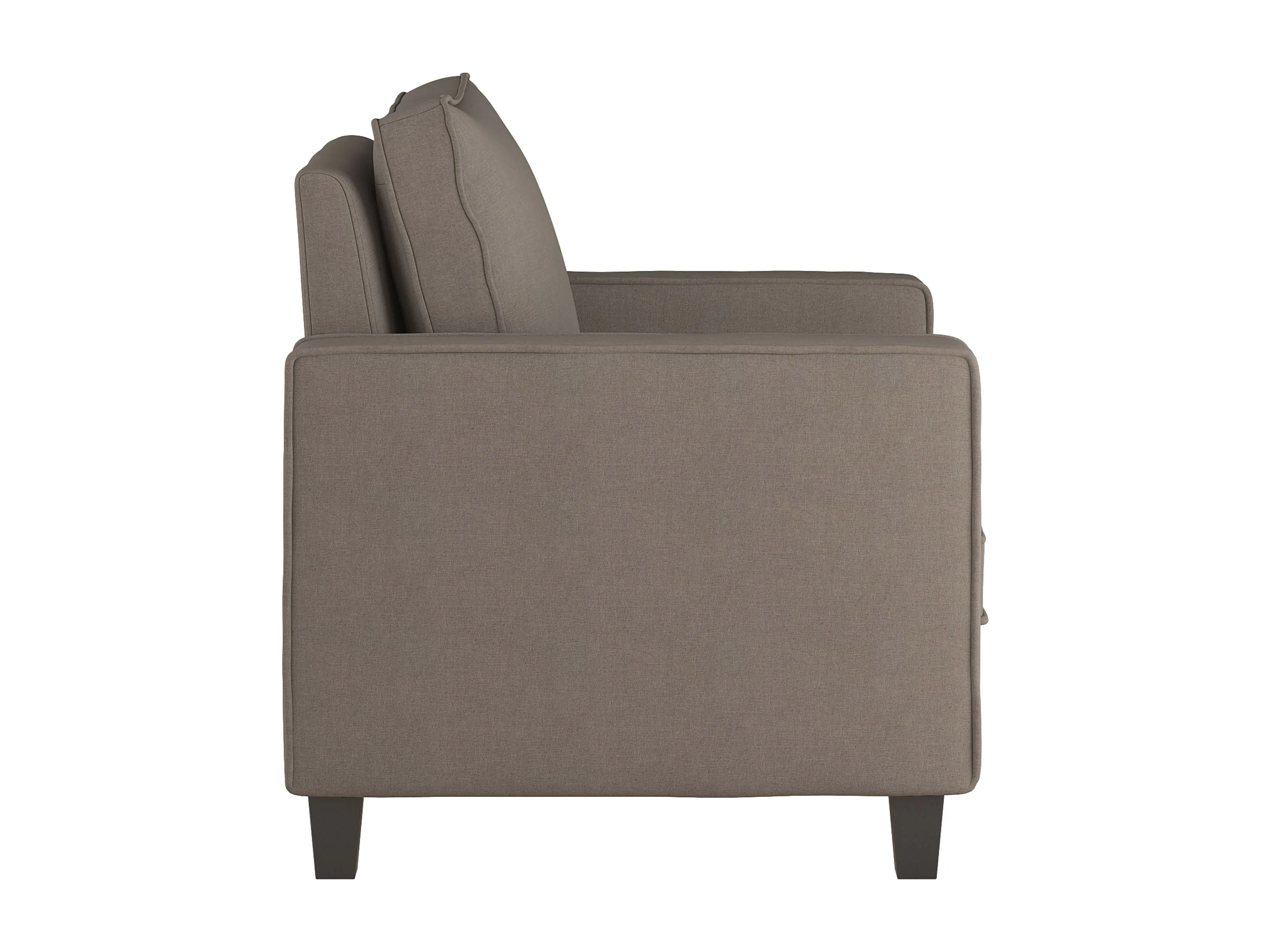 Taupe Mid-Century Modern Arm Chair