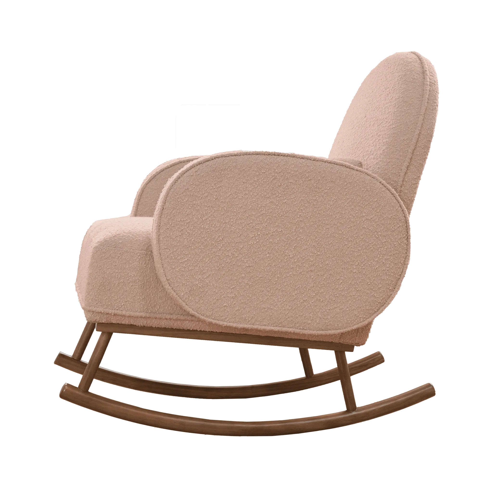 Tutti Bambini Micah Rocking Chair & Footstool - Boucle Blush