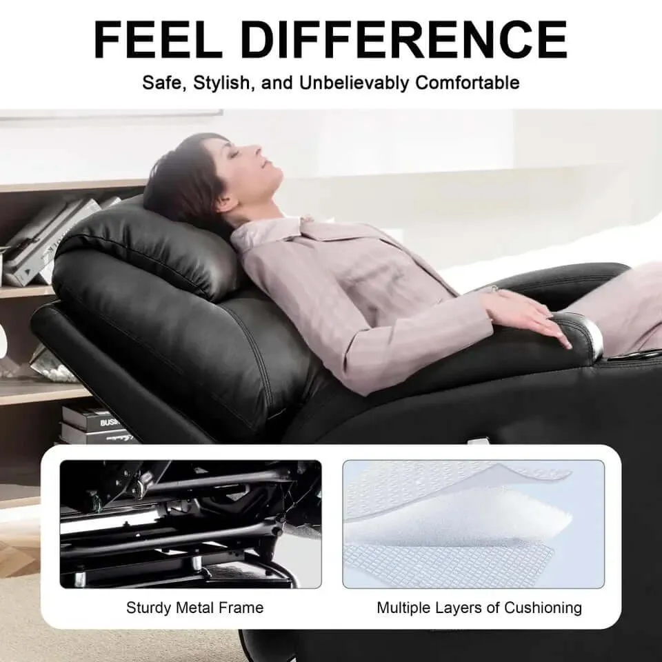 Ultimate Comfort: Recliner Chair with Rocking, Massage, and Heat Features