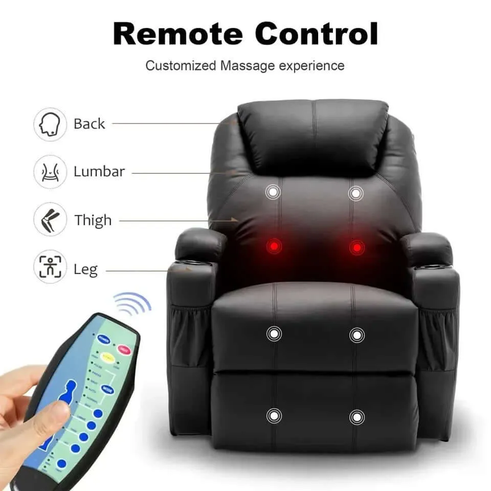 Ultimate Comfort: Recliner Chair with Rocking, Massage, and Heat Features