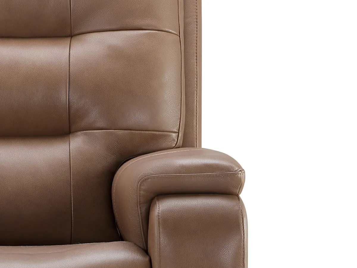 Waylen Top-Grain Leather Manual Reclining Sofa