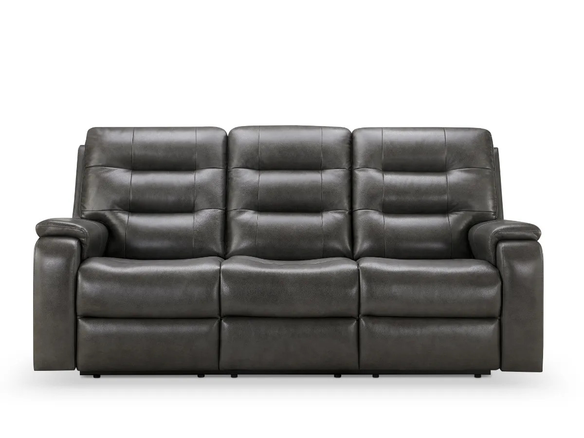 Waylen Top-Grain Leather Manual Reclining Sofa