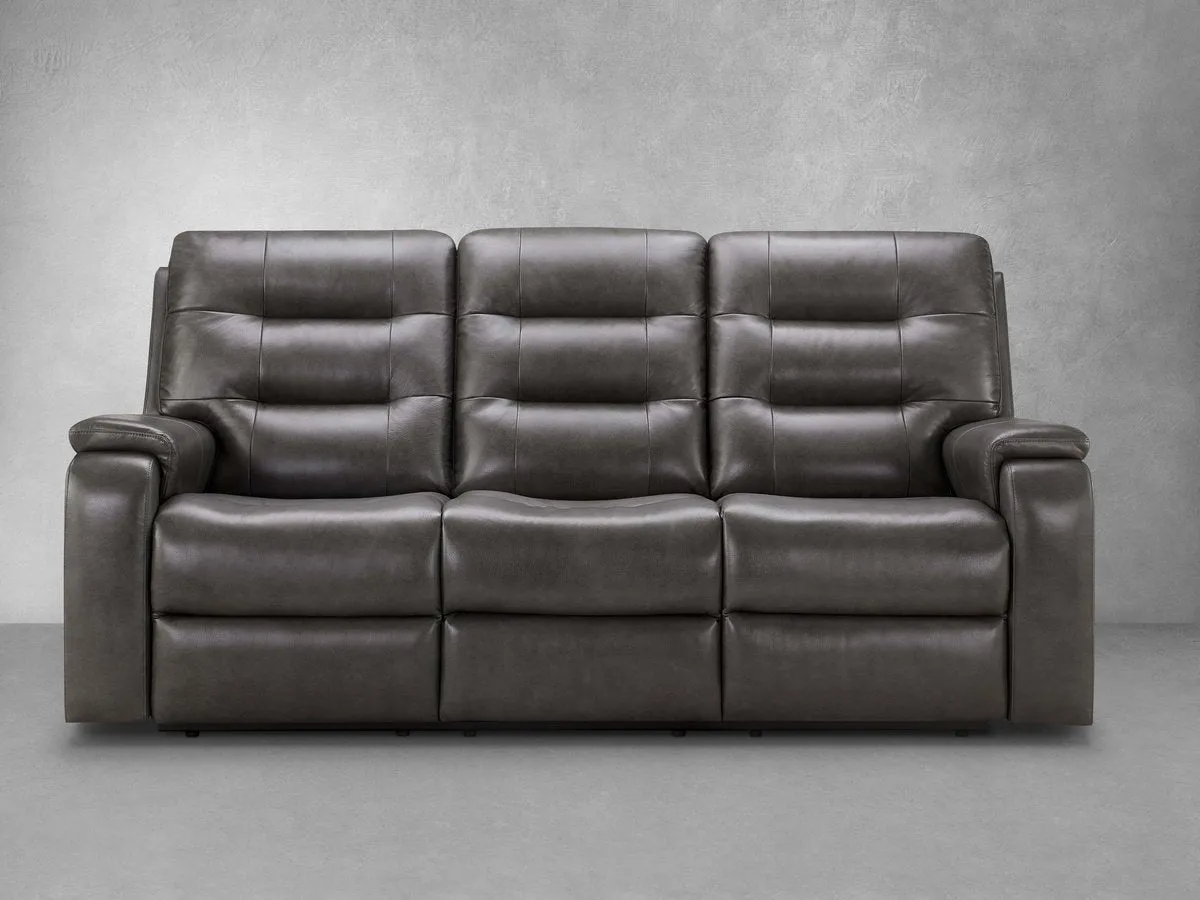 Waylen Top-Grain Leather Manual Reclining Sofa