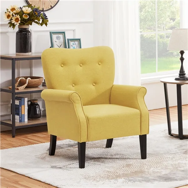 Yaheetech Mid Century Accent Sofa Chair