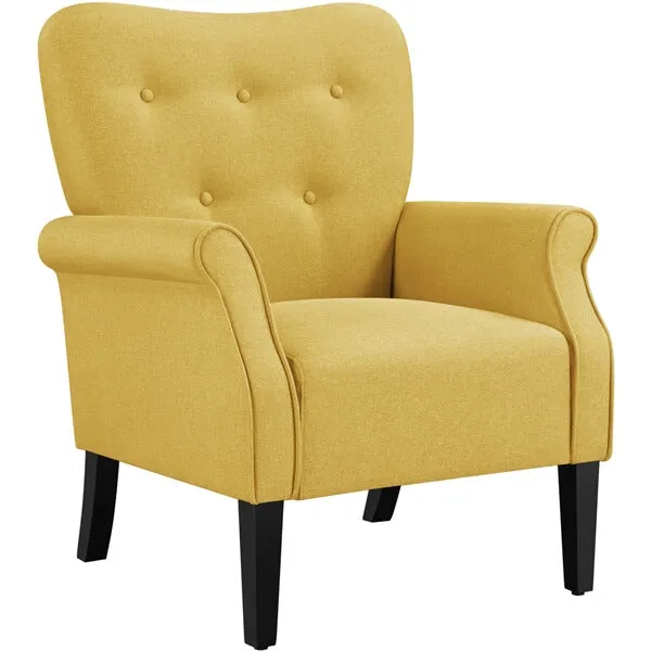 Yaheetech Mid Century Accent Sofa Chair