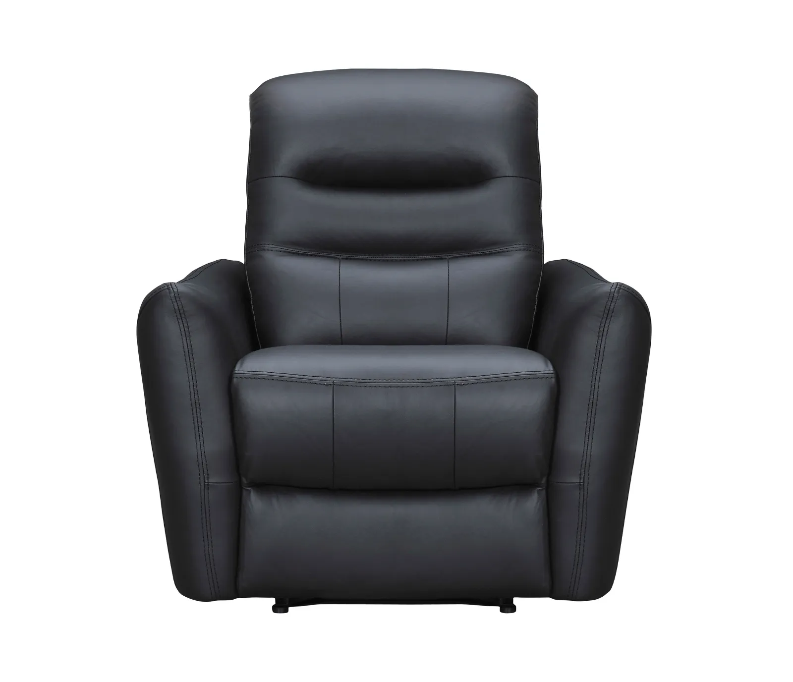 Zeus Chair - Power Reclining w/ Power Headrest - Black Leather